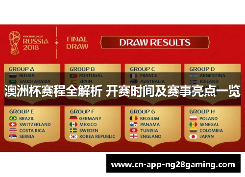 澳洲杯赛程全解析 开赛时间及赛事亮点一览